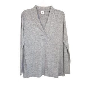 CAbi | Gray V-Neck Top